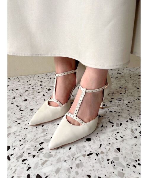 RESEXXY（リゼクシー）の「スタッズコンビパンプス（パンプス・レディース・ブラック/アイボリー・LARGE/MEDIUM/SMALL）」の17枚目の写真