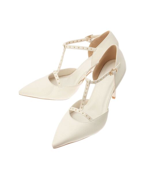 RESEXXY（リゼクシー）の「スタッズコンビパンプス（パンプス・レディース・ブラック/アイボリー・LARGE/MEDIUM/SMALL）」の3枚目の写真