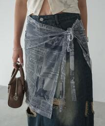 DISPARK/ニュースペーパーラップスカート