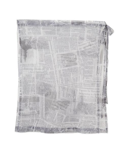 dispark(ディスパーク)の「DISPARK/ニュースペーパーラップスカート(スカート・レディース・ホワイト・FREE)」の9枚目の写真