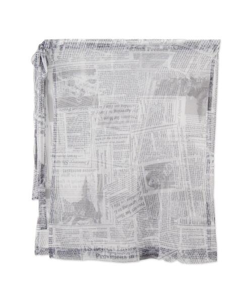 dispark(ディスパーク)の「DISPARK/ニュースペーパーラップスカート(スカート・レディース・ホワイト・FREE)」の10枚目の写真