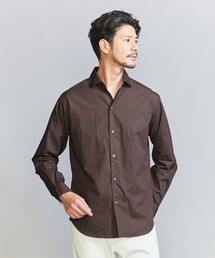 【WEB限定 WARDROBE SMART】コットン ワイドカラー スキッパー シャツ