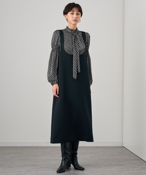 ANAYI（アナイ）の「バレエシューズプリントシャーリング ブラウス