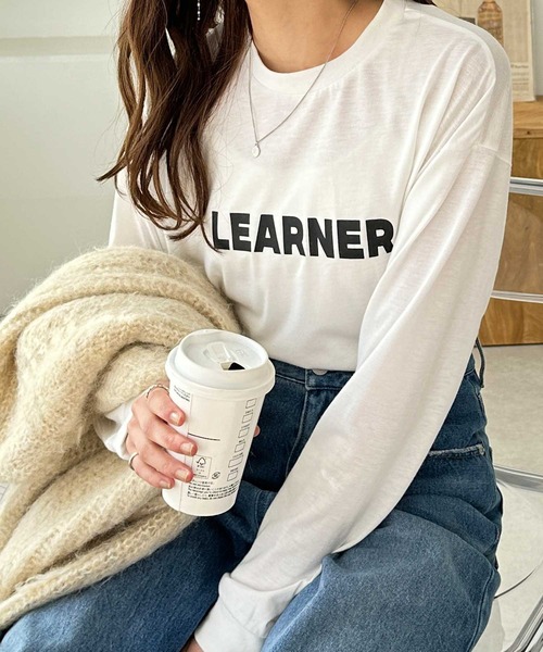 GeeRA(ジーラ)の「アソートロゴプリントロンT(Tシャツ/カットソー・レディース・チャコール/オフホワイト/ホワイト系その他/チャコールグレー・MEDIUM/LARGE)」の20枚目の写真