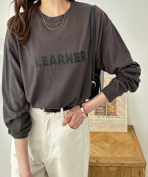 GeeRA(ジーラ)の「アソートロゴプリントロンT(Tシャツ/カットソー・レディース・チャコール/オフホワイト/ホワイト系その他/チャコールグレー・MEDIUM/LARGE)」の18枚目の写真