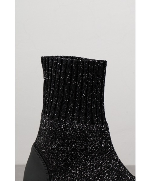 AZUL by moussy(アズールバイマウジー)の「ラメトラックソールソックスブーツ(ブーツ・レディース・ブラック/グレー・SMALL/MEDIUM/LARGE)」の18枚目の写真