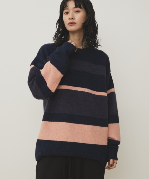 MERLOT(メルロー)の「マルチボーダールーズニット(ニット/セーター・レディース・その他1/その他2/その他3・FREE)」の11枚目の写真