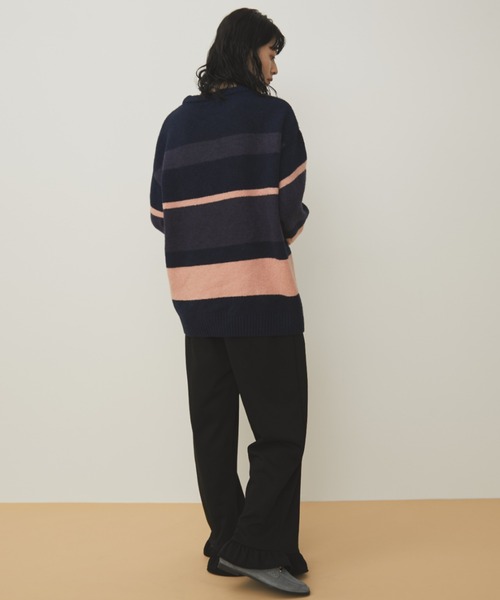 MERLOT(メルロー)の「マルチボーダールーズニット(ニット/セーター・レディース・その他1/その他2/その他3・FREE)」の5枚目の写真