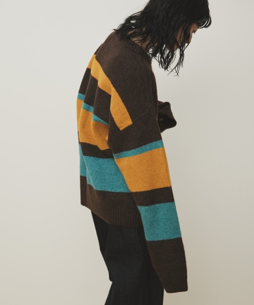 MERLOT(メルロー)の「マルチボーダールーズニット(ニット/セーター・レディース・その他1/その他2/その他3・FREE)」の19枚目の写真