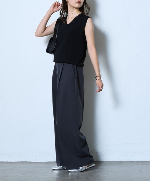 COLONY 2139（コロニートゥーワンスリーナイン）の「ストレッチイージータックワイドパンツ（その他パンツ・レディース・ライトグレー/チャコールグレー/ブラック・SMALL/MEDIUM）」の11枚目の写真