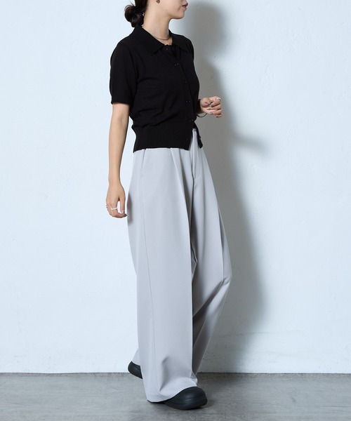 COLONY 2139（コロニートゥーワンスリーナイン）の「ストレッチイージータックワイドパンツ（その他パンツ・レディース・ライトグレー/チャコールグレー/ブラック・SMALL/MEDIUM）」の13枚目の写真