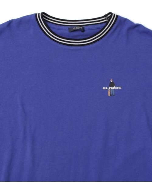 GLAZOS(グラソス)の「【大人向けサイズあり】USAコットン・レイヤードボブプリントビッグ長袖Tシャツ(Tシャツ/カットソー・キッズ・グリーン/ブルー/ブラック・S/M/L/LL)」の10枚目の写真