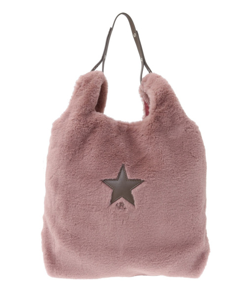 CONVERSE TOKYO(コンバーストウキョウ)の「2WAY ECO-FUR SHOPPING TOTEBAG(トートバッグ・レディース・サックスブルー/チャコールグレー/ベージュ/ブラウン/ピンク・FREE)」の10枚目の写真
