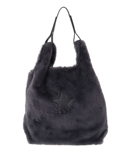 CONVERSE TOKYO(コンバーストウキョウ)の「2WAY ECO-FUR SHOPPING TOTEBAG(トートバッグ・レディース・サックスブルー/チャコールグレー/ベージュ/ブラウン/ピンク・FREE)」の11枚目の写真