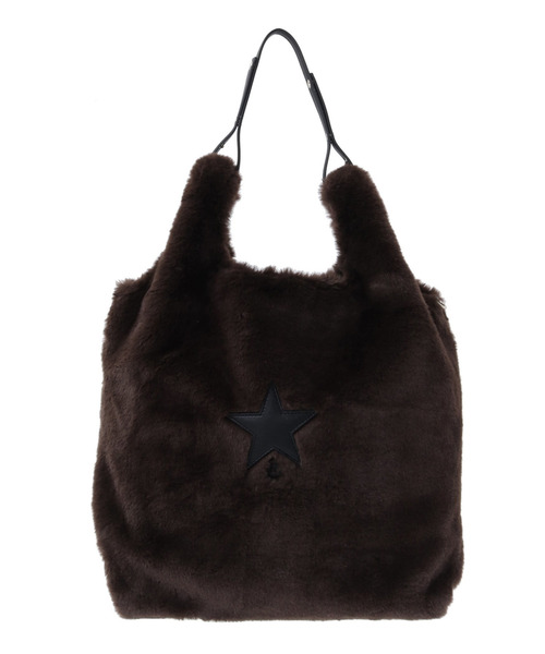 CONVERSE TOKYO(コンバーストウキョウ)の「2WAY ECO-FUR SHOPPING TOTEBAG(トートバッグ・レディース・サックスブルー/チャコールグレー/ベージュ/ブラウン/ピンク・FREE)」の12枚目の写真