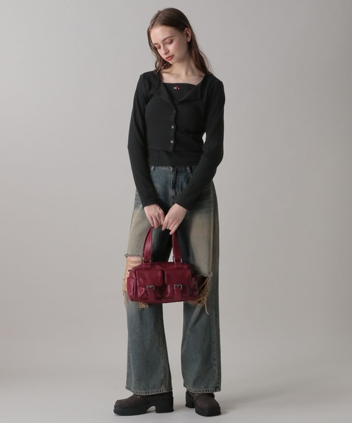 FOREVER 21（フォーエバー トゥエンティーワン）の「【2024FW】ローズキャミセットコンパクトカーディガン（カーディガン/ボレロ・レディース・レッド/ブラック/ブルー・SMALL/MEDIUM）」の13枚目の写真