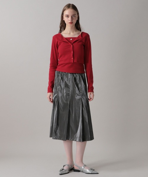 FOREVER 21（フォーエバー トゥエンティーワン）の「【2024FW】ローズキャミセットコンパクトカーディガン（カーディガン/ボレロ・レディース・レッド/ブラック/ブルー・SMALL/MEDIUM）」の7枚目の写真