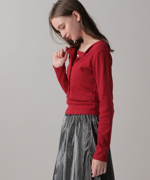 FOREVER 21（フォーエバー トゥエンティーワン）の「【2024FW】ローズキャミセットコンパクトカーディガン（カーディガン/ボレロ・レディース・レッド/ブラック/ブルー・SMALL/MEDIUM）」の11枚目の写真