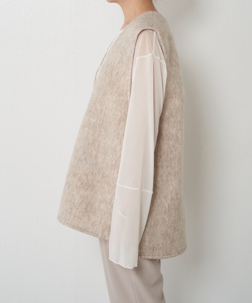 COLLAGE GALLARDAGALANTE（コラージュガリャルダガランテ）の「ブークレベスト（ベスト・レディース・グレー/ベージュ・FREE）」の20枚目の写真