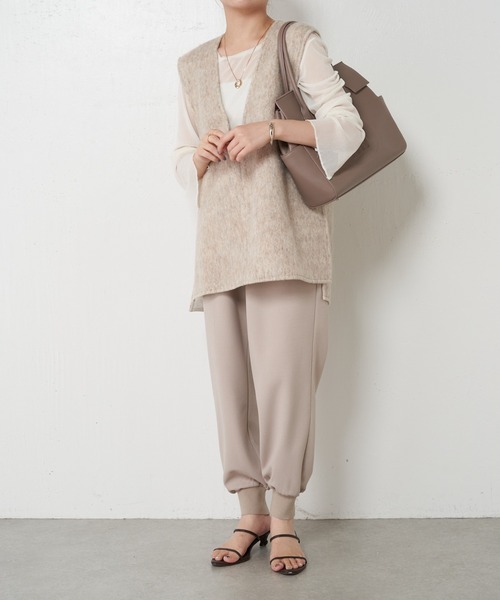 COLLAGE GALLARDAGALANTE（コラージュガリャルダガランテ）の「ブークレベスト（ベスト・レディース・グレー/ベージュ・FREE）」の3枚目の写真