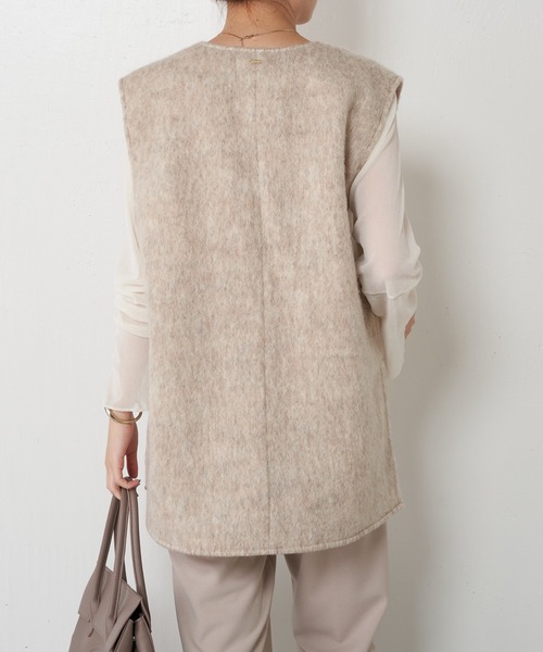 COLLAGE GALLARDAGALANTE（コラージュガリャルダガランテ）の「ブークレベスト（ベスト・レディース・グレー/ベージュ・FREE）」の6枚目の写真