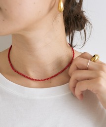 RIVE DROITE | 【カラーでポイントを】STONEショートネックレス(リング)