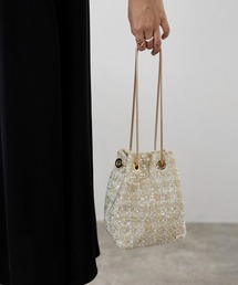 &Robu.（アンドロブ）の「ツイードスパンコールバッグ 結婚式 お呼ばれ 顔合わせ（ショルダーバッグ）」