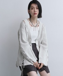 HARE | レースアップデザインカーディガン(HARE)(カーディガン/ボレロ)