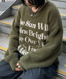 PBLIM | 《UNISEX》シャギーメッセージニット(ニット/セーター)