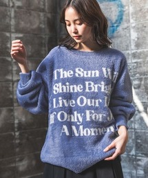 PBLIM | 《UNISEX》シャギーメッセージニット(ニット/セーター)