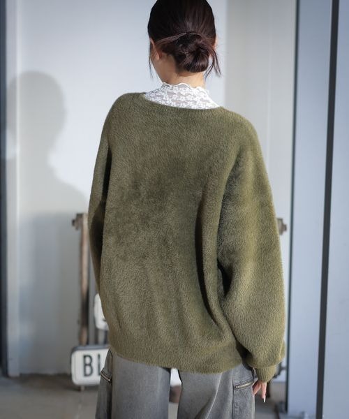セール】《UNISEX》シャギーメッセージニット（ニット/セーター