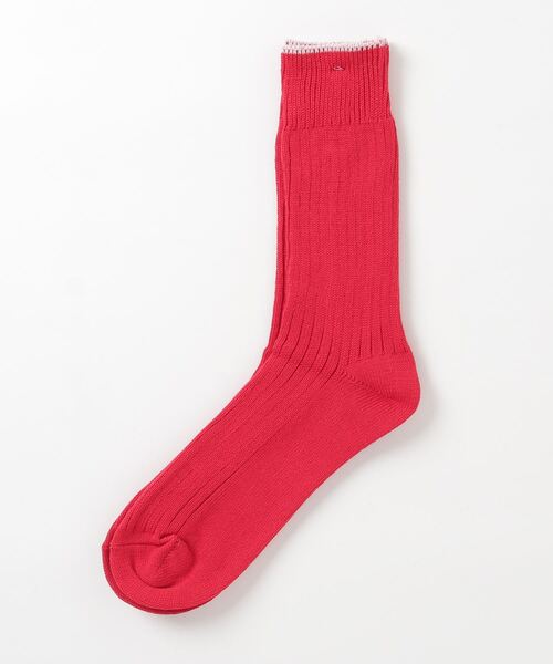 MARCOMONDE(マルコモンド)の「MARCOMONDE(マルコモンド)@military cotton ribbed socks(mens)96N3/1CO-26C(ソックス/靴下・メンズ・ホワイト/チャコールグレー/レッド/グレー系その他3・F)」の4枚目の写真