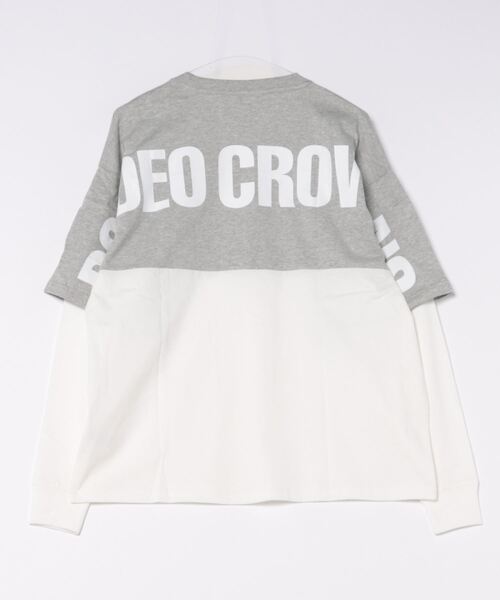 RODEO CROWNS WIDE BOWL(ロデオクラウンズワイドボウル)の「バイカラーL/S Tシャツ(Tシャツ/カットソー・メンズ・杢グレー/ブラック・LARGE/MEDIUM)」の21枚目の写真