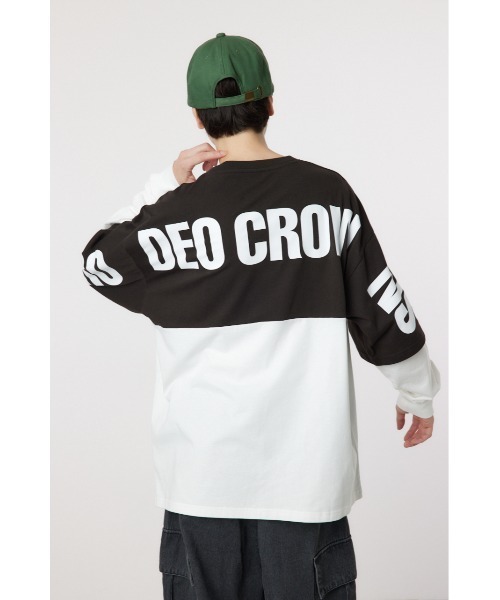 RODEO CROWNS WIDE BOWL(ロデオクラウンズワイドボウル)の「バイカラーL/S Tシャツ(Tシャツ/カットソー・メンズ・杢グレー/ブラック・LARGE/MEDIUM)」の10枚目の写真