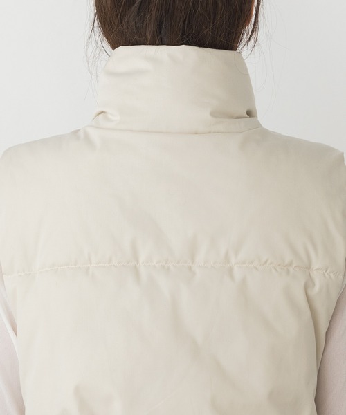 hunch（ハンチ）の「箔プリント 中綿ベスト（ダウンベスト・レディース・アイボリー/グレー/ブラック・FREE）」の13枚目の写真