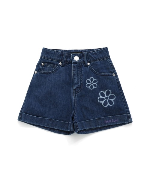 JENNI love（ジェニィラブ）の「【ウエスト調整可】フラワー抜染デニム