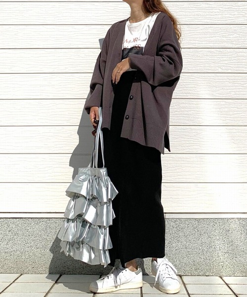 Casselini(キャセリーニ)の「フリルトート(トートバッグ・レディース・シルバー/カーキ・ONE SIZE)」の15枚目の写真