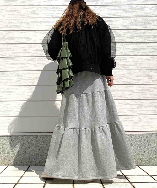 Casselini(キャセリーニ)の「フリルトート(トートバッグ・レディース・シルバー/カーキ・ONE SIZE)」の20枚目の写真