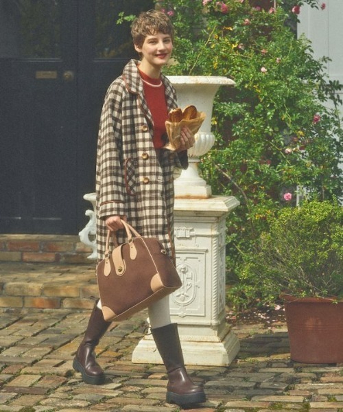 F i.n.t(フィント)の「バックレースアップロングブーツ(ブーツ・レディース・ブラック/ブラウン・M/L/S)」の13枚目の写真