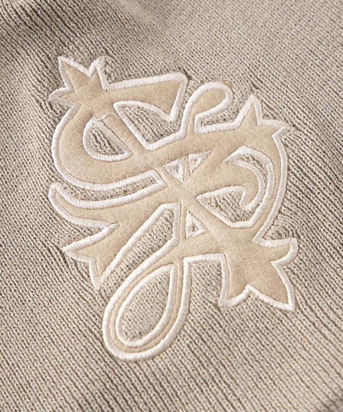 【セール】SUPPLIER/サプライヤー Cross Leather Patch Baenie ビーニー（ニットキャップ/ビーニー）｜SUPPLIER（サプライヤー）