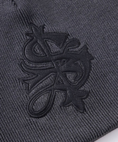 【セール】SUPPLIER/サプライヤー Cross Leather Patch Baenie ビーニー（ニットキャップ/ビーニー）｜SUPPLIER（サプライヤー）