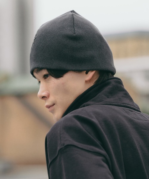 【セール】SUPPLIER/サプライヤー Cross Leather Patch Baenie ビーニー（ニットキャップ/ビーニー）｜SUPPLIER（サプライヤー）