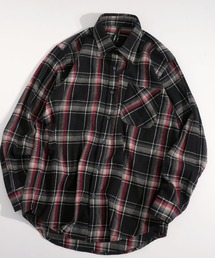 Vintage-like check flannel shirt/ヴィンテージライク レギュラーカラー フランネル シャツ レディース メンズ