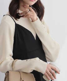 nouvellemoi | 袖ボタンハイネックニット(ニット/セーター)