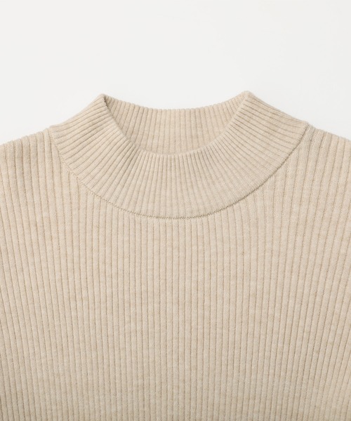 nouvellemoi（ヌーベルモイ）の「袖ボタンハイネックニット（ニット/セーター・レディース・ピンクベージュ/アイボリー/ナチュラル/ライトブルー/チャコールグレー・M）」の22枚目の写真