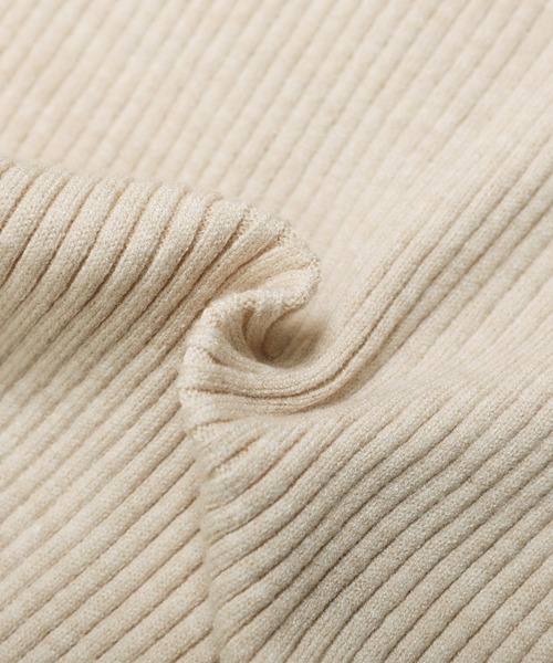 nouvellemoi（ヌーベルモイ）の「袖ボタンハイネックニット（ニット/セーター・レディース・ピンクベージュ/アイボリー/ナチュラル/ライトブルー/チャコールグレー・M）」の14枚目の写真