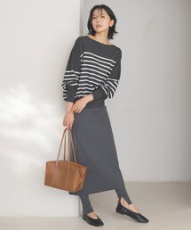 UNFILO（アンフィーロ）の「ナローライン ニットスカート（スカート）」