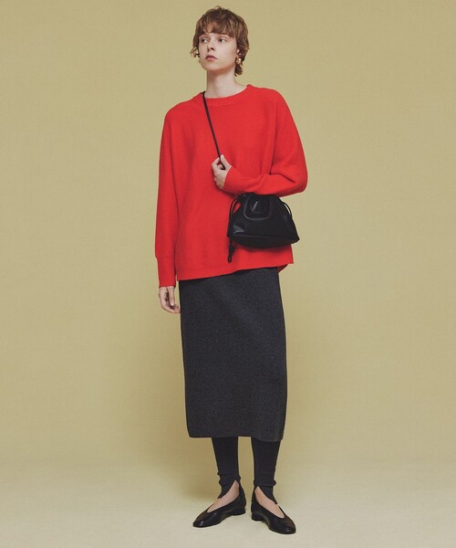 UNFILO（アンフィーロ）の「ナローライン ニットスカート（スカート・レディース・ブラック系/グレー系・SMALL/MEDIUM/LARGE）」の19枚目の写真