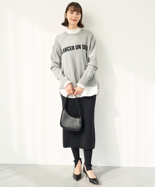 UNFILO（アンフィーロ）の「ナローライン ニットスカート（スカート・レディース・ブラック系/グレー系・SMALL/MEDIUM/LARGE）」の20枚目の写真