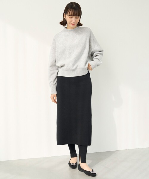 UNFILO（アンフィーロ）の「ナローライン ニットスカート（スカート・レディース・ブラック系/グレー系・SMALL/MEDIUM/LARGE）」の22枚目の写真